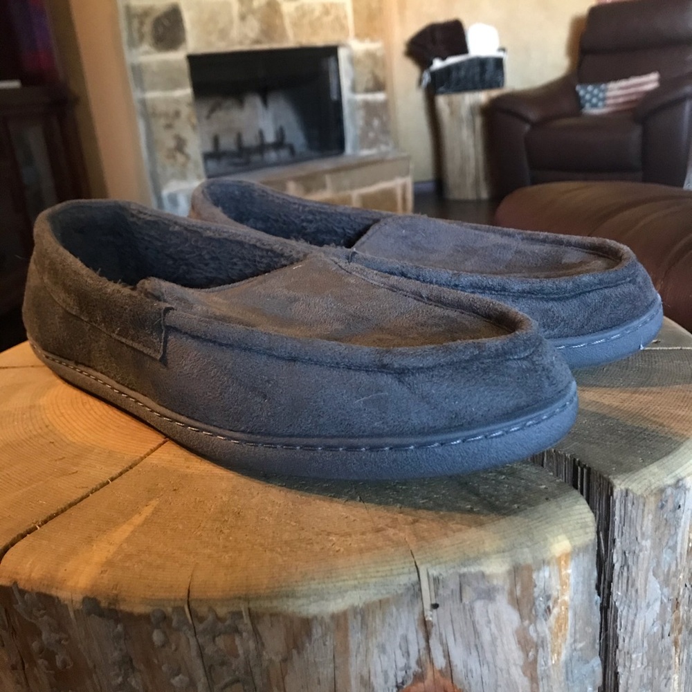 Grey slippers
